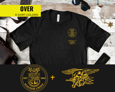 Navy Master Chief SEAL T-Shirt - Gold Collection